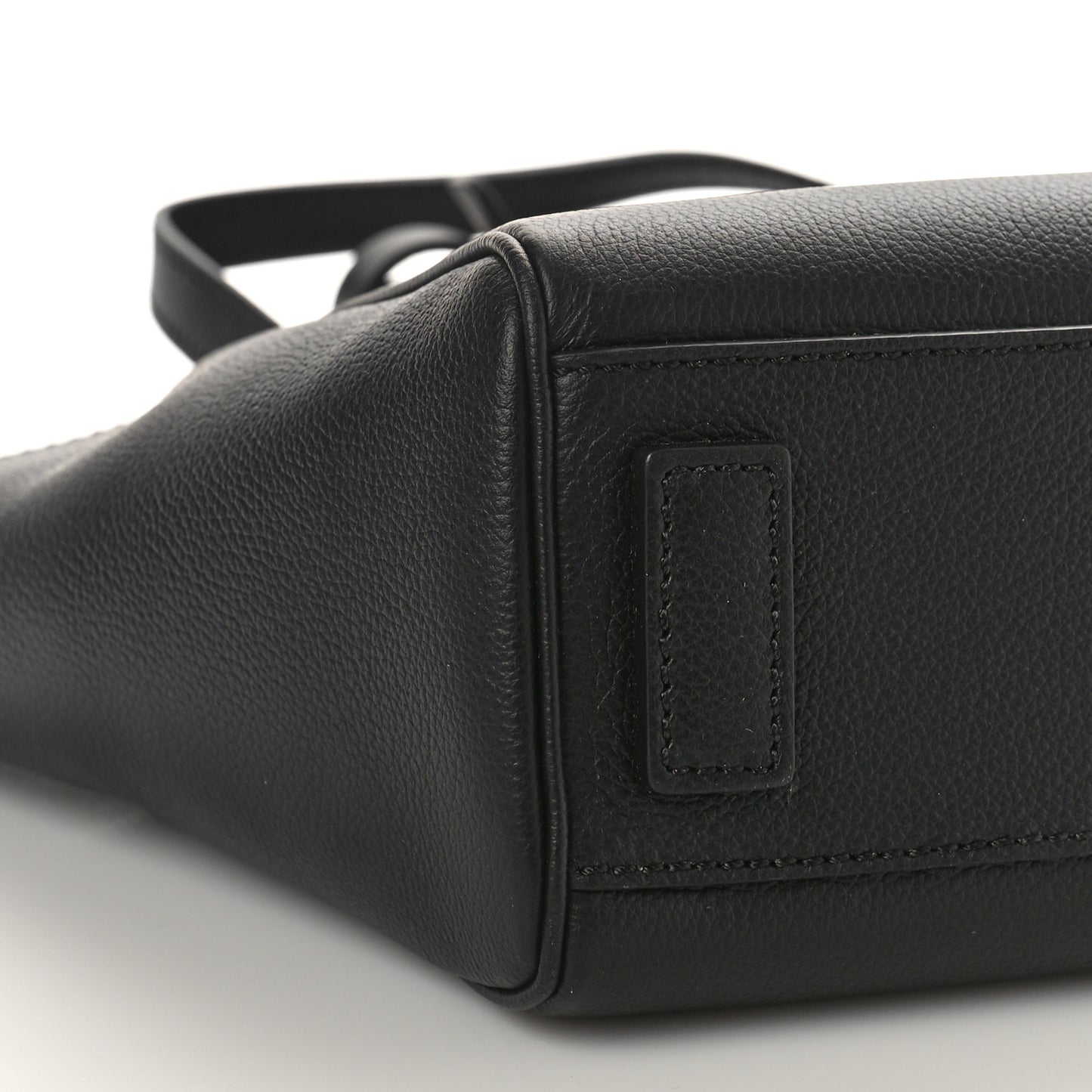 Grained Calfskin Small La Medusa Chain Convertible Tote Black