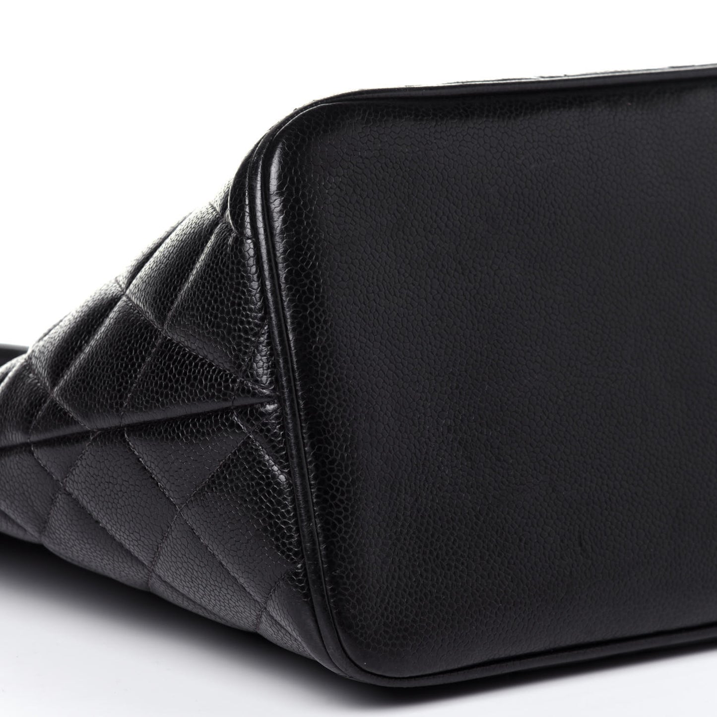 Caviar Quilted Medallion Tote Black