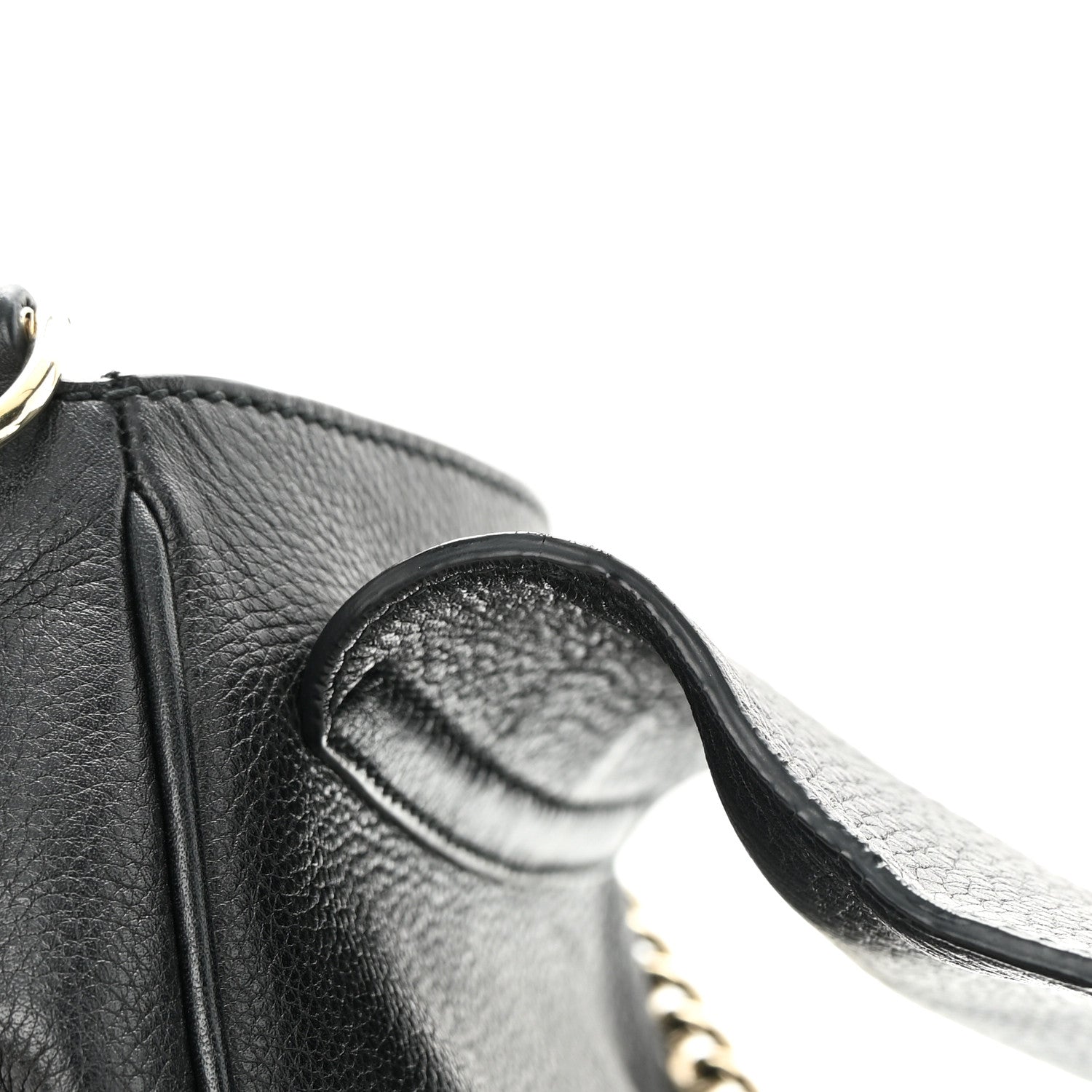 Gucci Pebbled Calfskin Small Soho Flap Crossbody Black 13 of 17