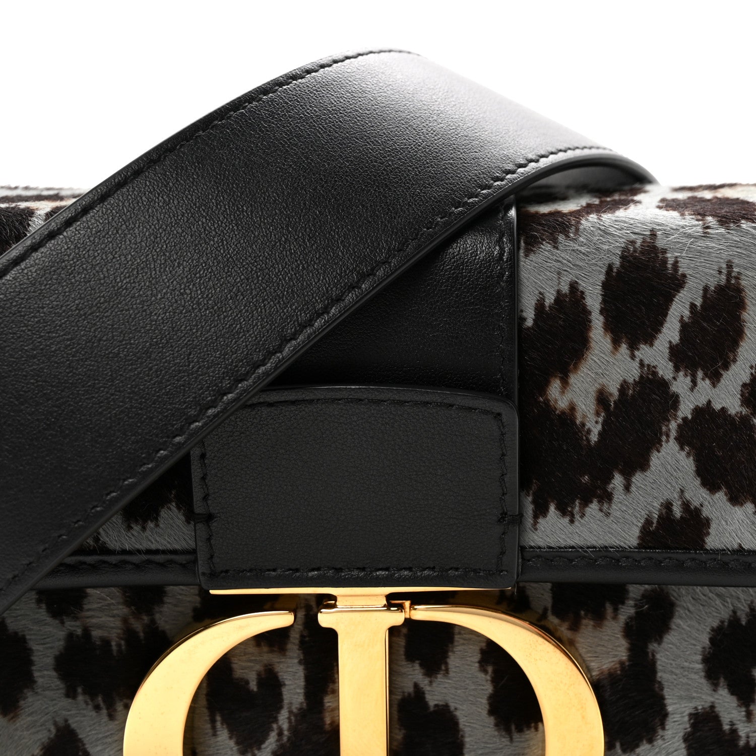 Christian Dior Pony Hair 30 Montaigne Box Bag Blue 7 of 9