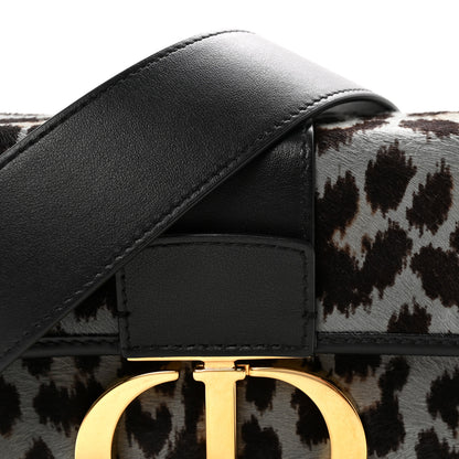 Christian Dior Pony Hair 30 Montaigne Box Bag Blue 7 of 9