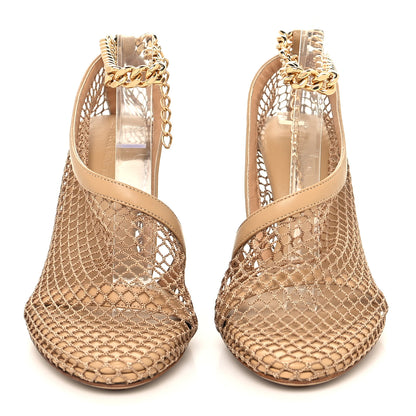 Bottega Veneta Mesh Nappa Chunky Chain Sandals 37 Beige Pony 2 of 7