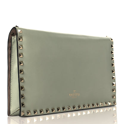 Valentino Garavani Nappa Rockstud Wristlet Clutch Green Tea Sorbet 3 of 10
