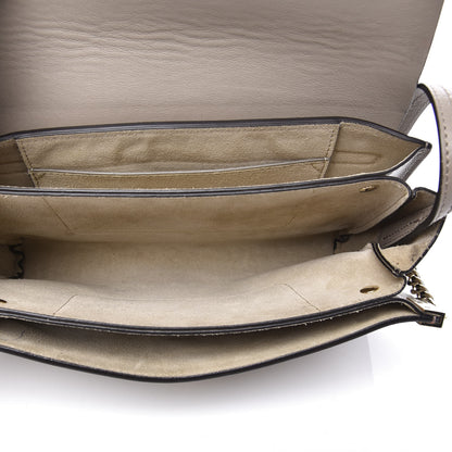 Chloe Suede Calfskin Small Faye Shoulder Bag Motty Grey 4 of 12