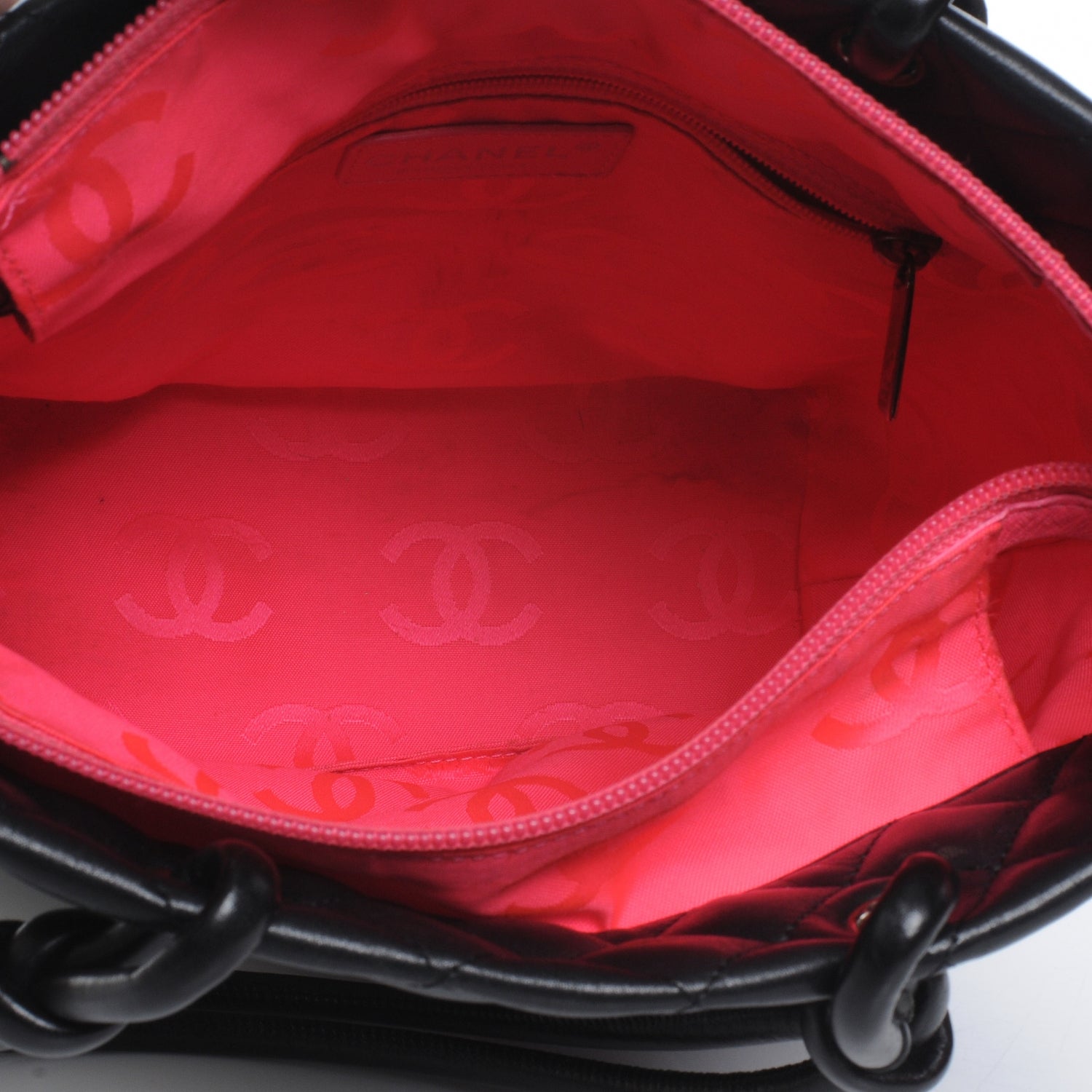 Chanel Calfskin Quilted Medium Cambon Black White 6 of 8