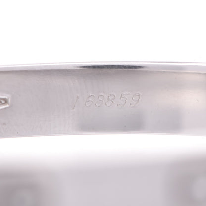 Cartier 18K White Gold LOVE Bracelet 16 6 of 7