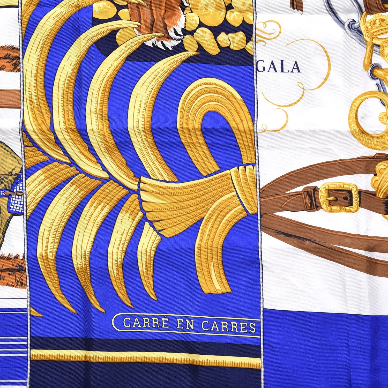Hermes Silk Carre En Carres Scarf 90 3 of 6