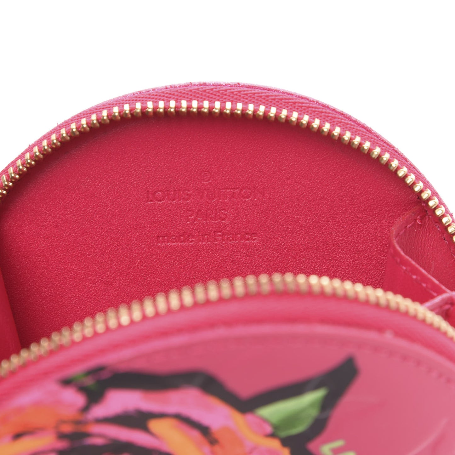 Vernis Roses Chapeau Coin Purse Rose Pop
