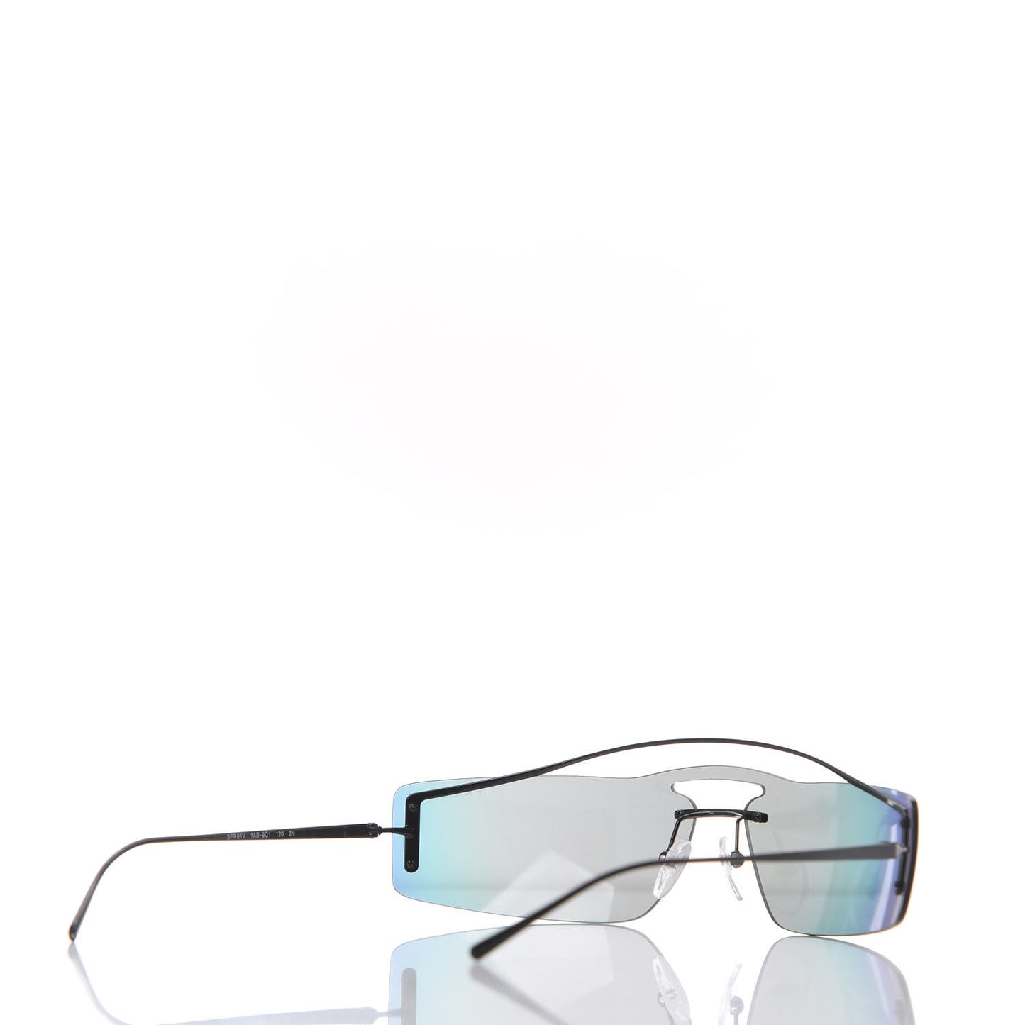 Rectangle Shield Sunglasses SPR 61V Black Multicolor