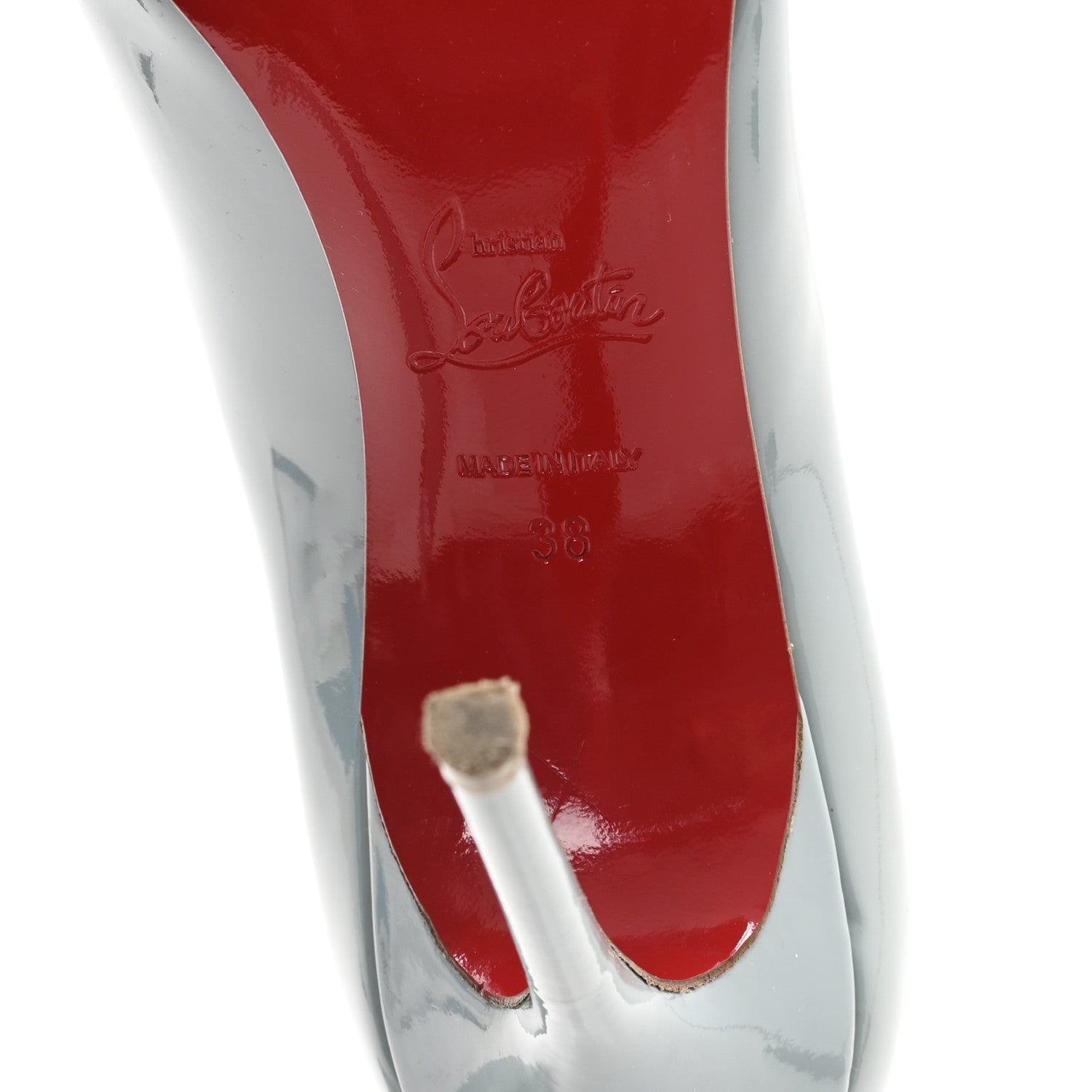 Christian Louboutin Patent Decollete 554 100 Pumps 38 Horizon 7 of 9