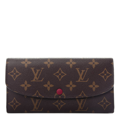 Louis Vuitton Monogram Emilie Wallet Fuchsia 1 of 10