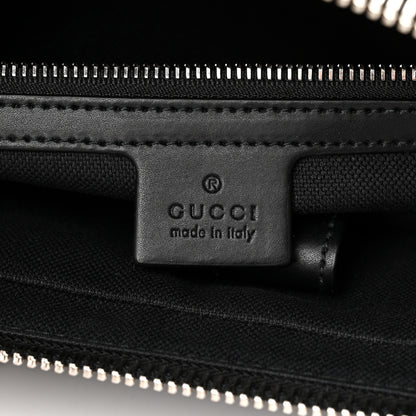 Gucci GG Supreme Monogram Appia Calfskin Web Briefcase Black 6 of 10