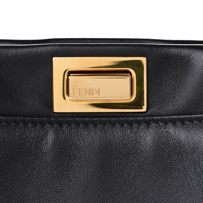 Fendi Nappa Mini Peekaboo Iconic Satchel Black 8 of 10