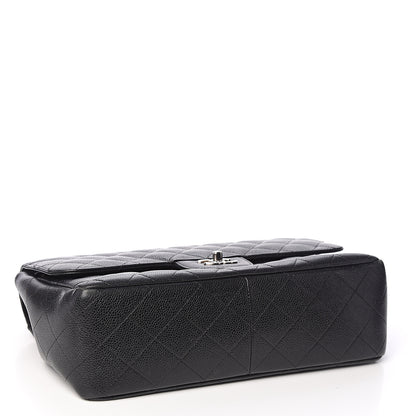 Chanel Caviar Quilted Jumbo Double Flap Black 3 of 14