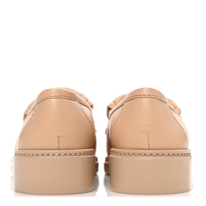 Chanel Lambskin Quilted CC Turnlock Moccasins 37 Beige 6 of 11