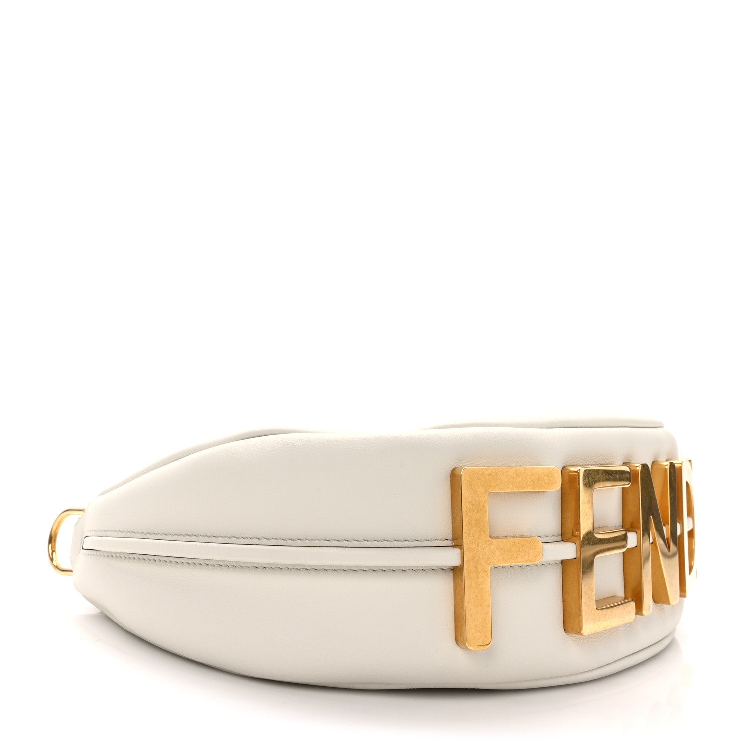 Fendi Vitello Grace Matte Small Fendigraphy Hobo Bag White Ice 4 of 10