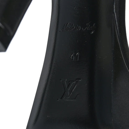 Louis Vuitton Patent Monogram Afterglow Platform Sandals 41 Black 7 of 7