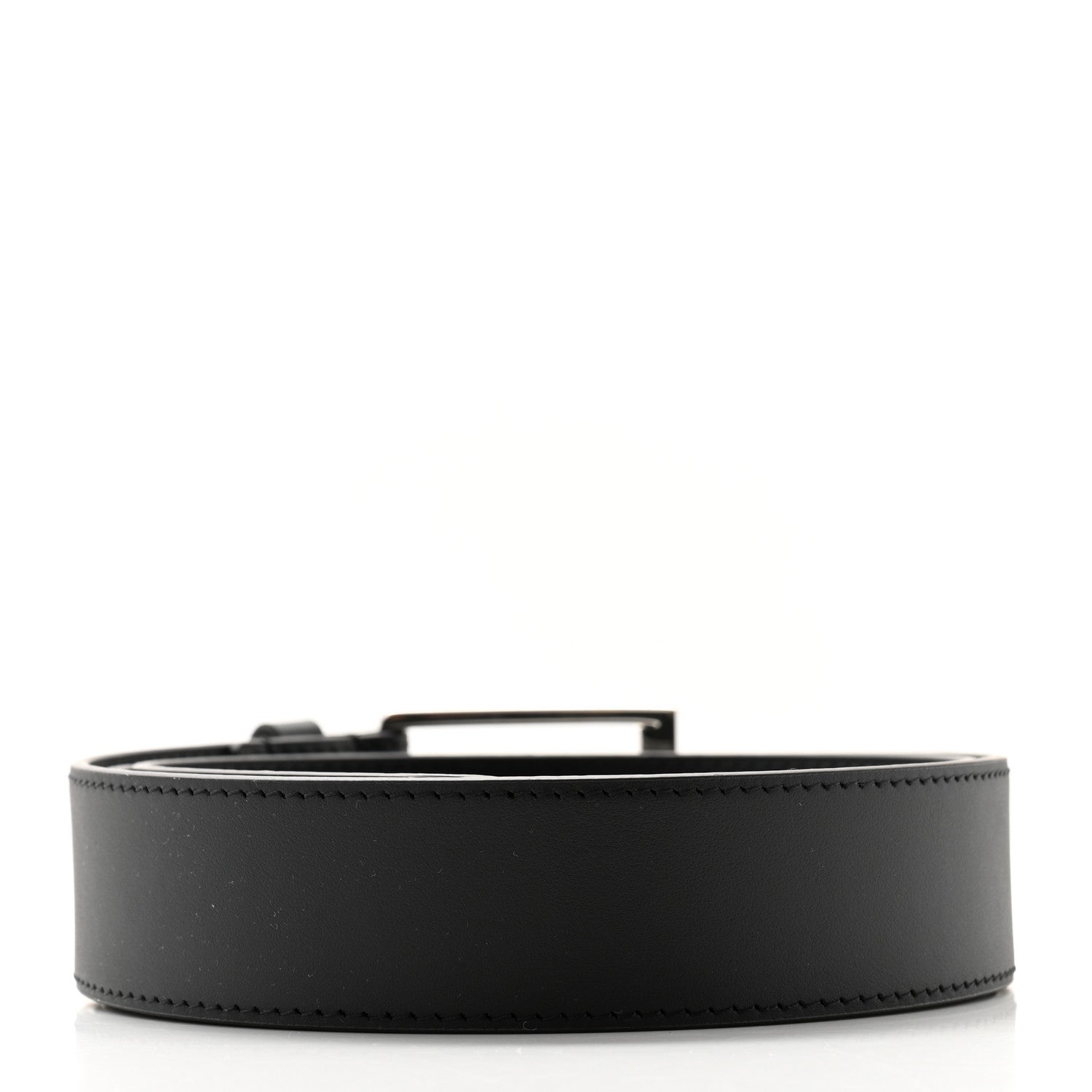Louis Vuitton Calfskin 35mm Pont Neuf Belt 95 38 Black 2 of 6