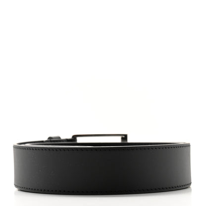 Louis Vuitton Calfskin 35mm Pont Neuf Belt 95 38 Black 2 of 6
