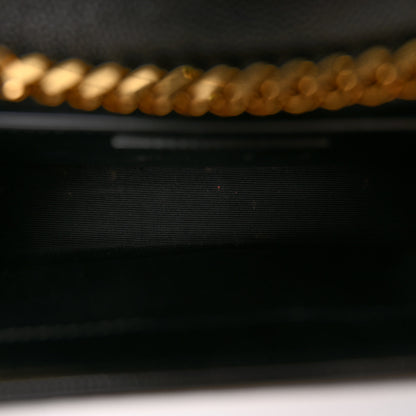 Saint Laurent Grain De Poudre Medium Classic Monogram Kate Satchel Black 5 of 10