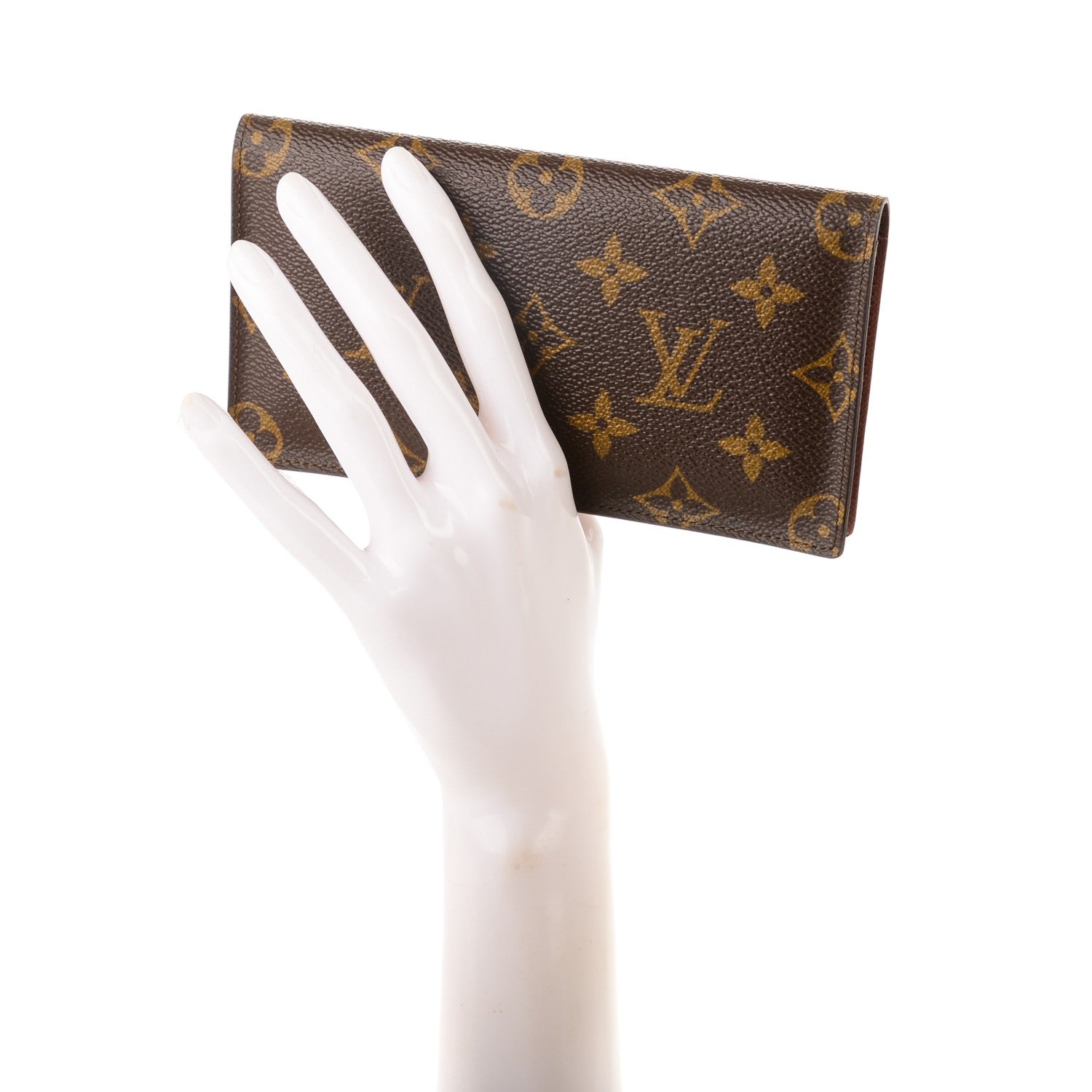 Louis Vuitton Monogram Simple Checkbook Holder Wallet 2 of 7