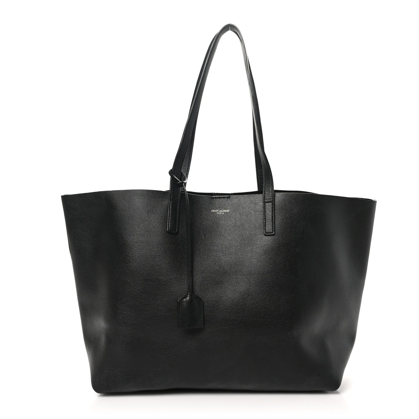 Calfskin Large Shopping Tote Black