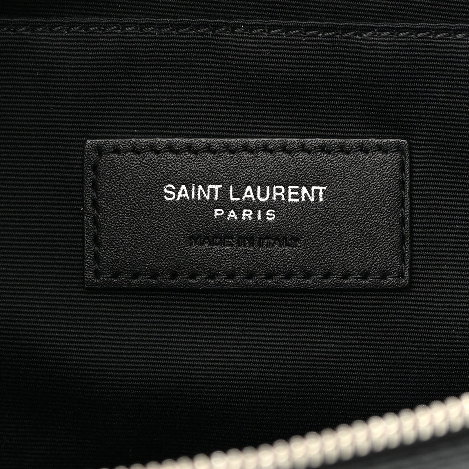 Saint Laurent Calfskin Monogram Belt Bag Black 6 of 14