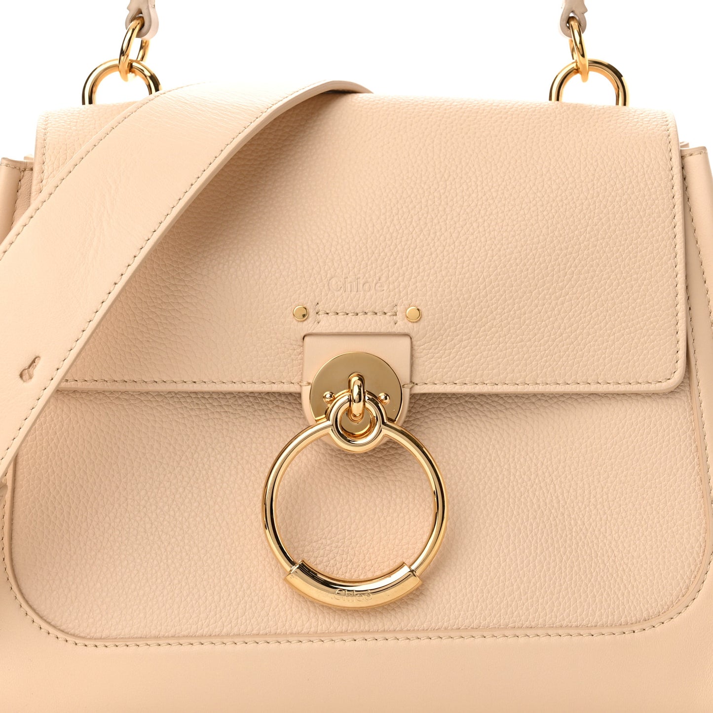 Calfskin Small Tess Day Bag Sweet Beige