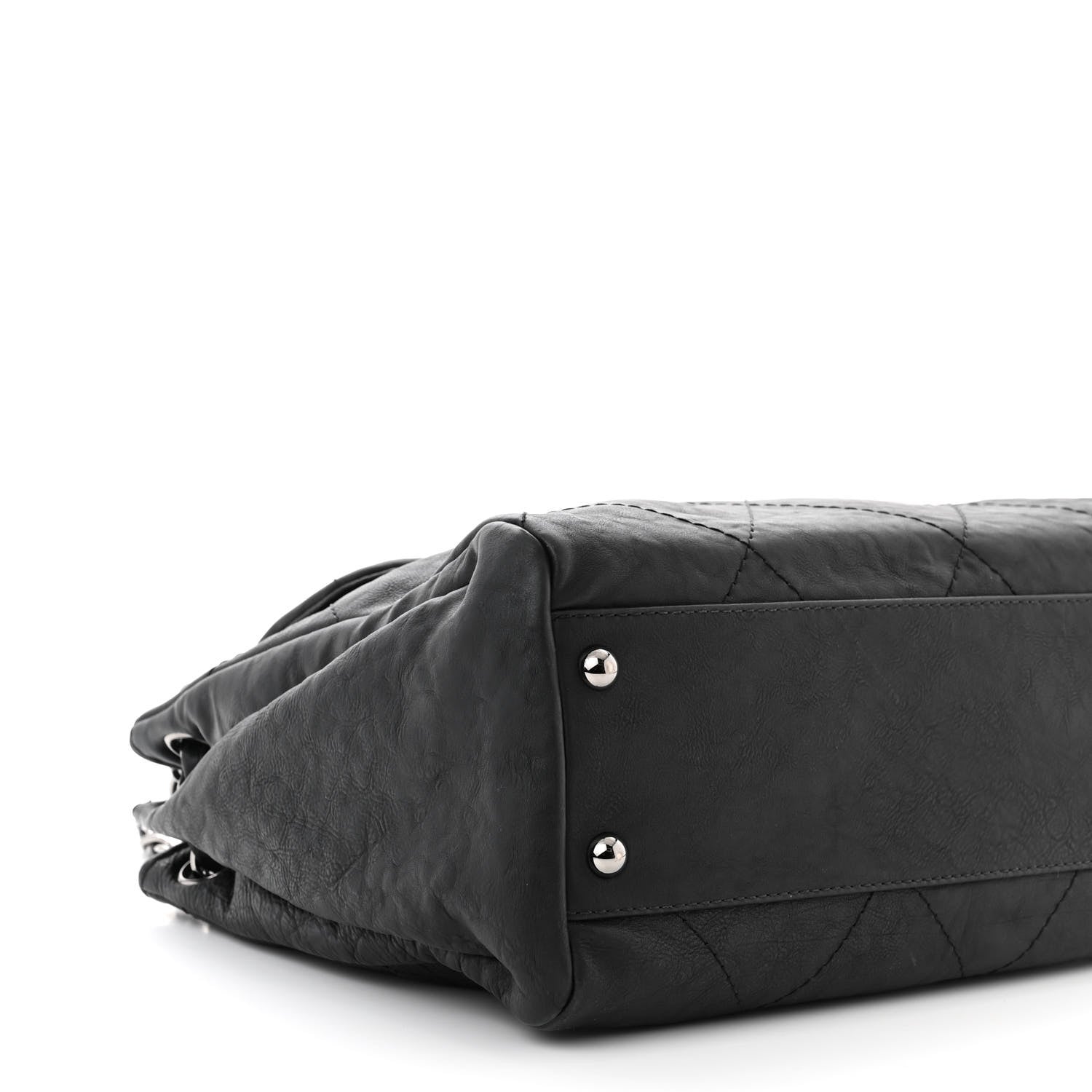 Chanel Calfskin Quilted Large Hamptons Flap Black 9 of 11