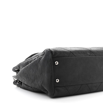 Chanel Calfskin Quilted Large Hamptons Flap Black 9 of 11