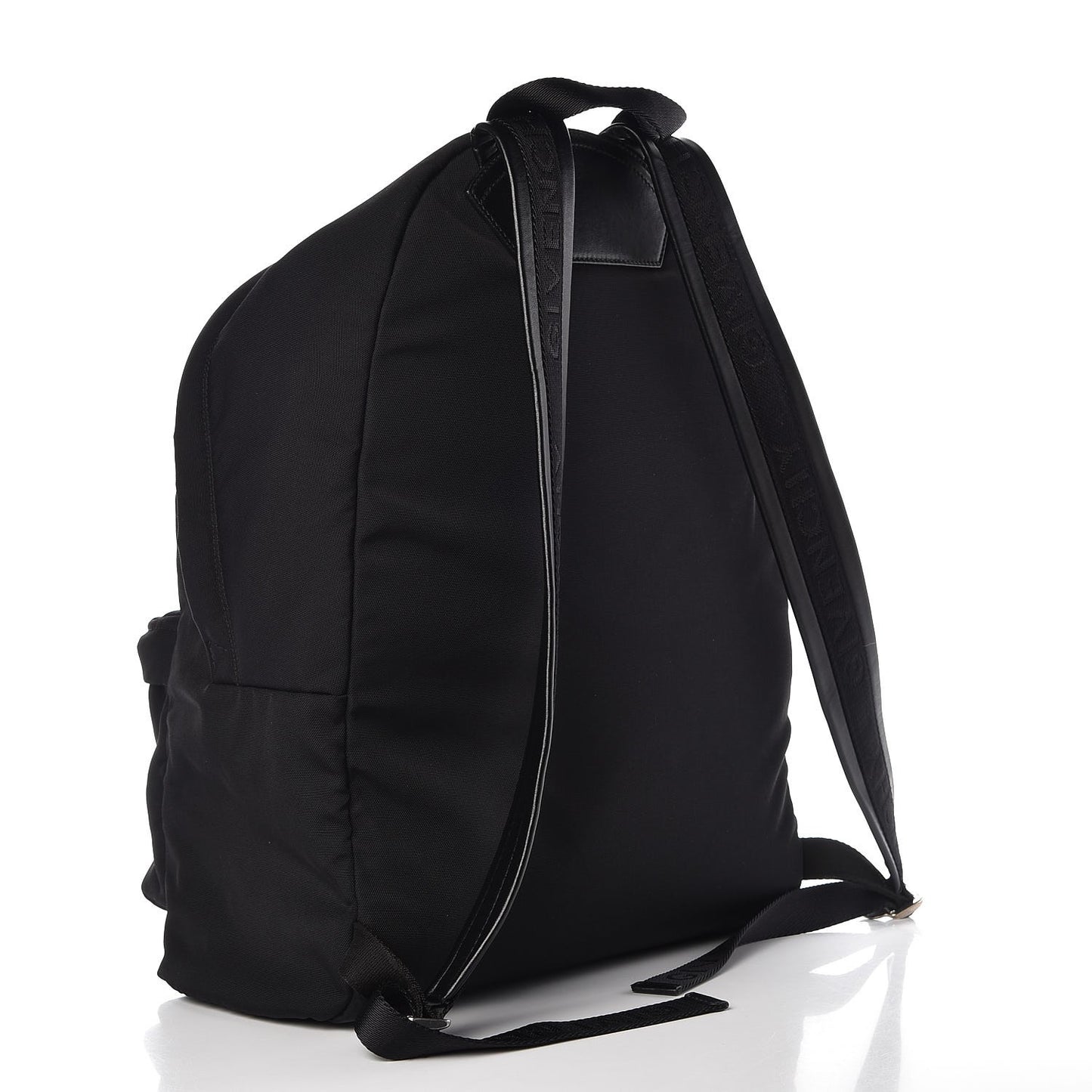 Cotton Metal Plate Backpack Black