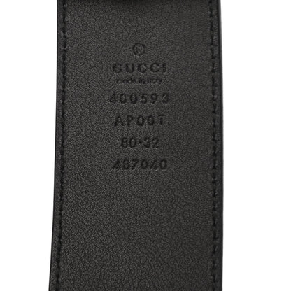 Gucci Calfskin Double G 40mm Belt 80 32 Black 4 of 5