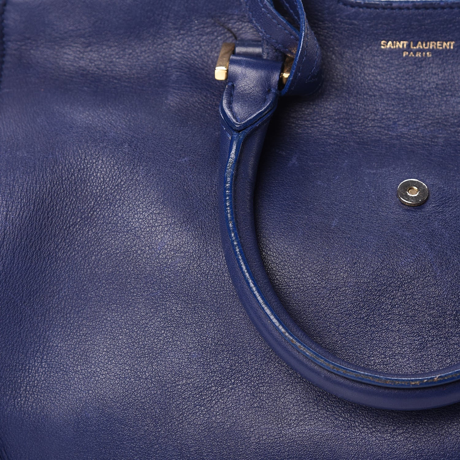 Saint Laurent Calfskin Small Classic Y Cabas Royal Blue 22 of 31