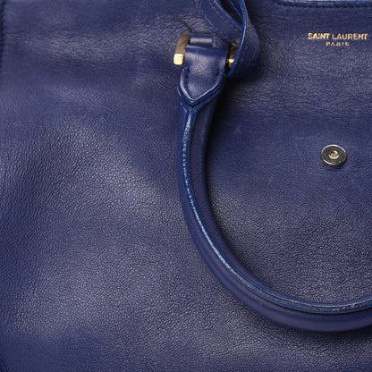 Saint Laurent Calfskin Small Classic Y Cabas Royal Blue 22 of 31