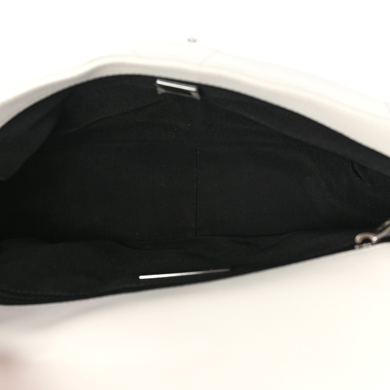 Chanel Glossy Calfskin Quilted Medium Chanel 19 Flap White Black 5 of 8
