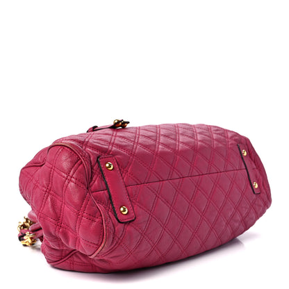 Marc Jacobs Calfskin Quilted Leather Stam Bag Pink 4 of 13