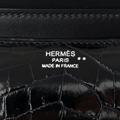 Hermes Shiny Niloticus Crocodile Constance 1-Elan Bleu Abysse 6 of 10