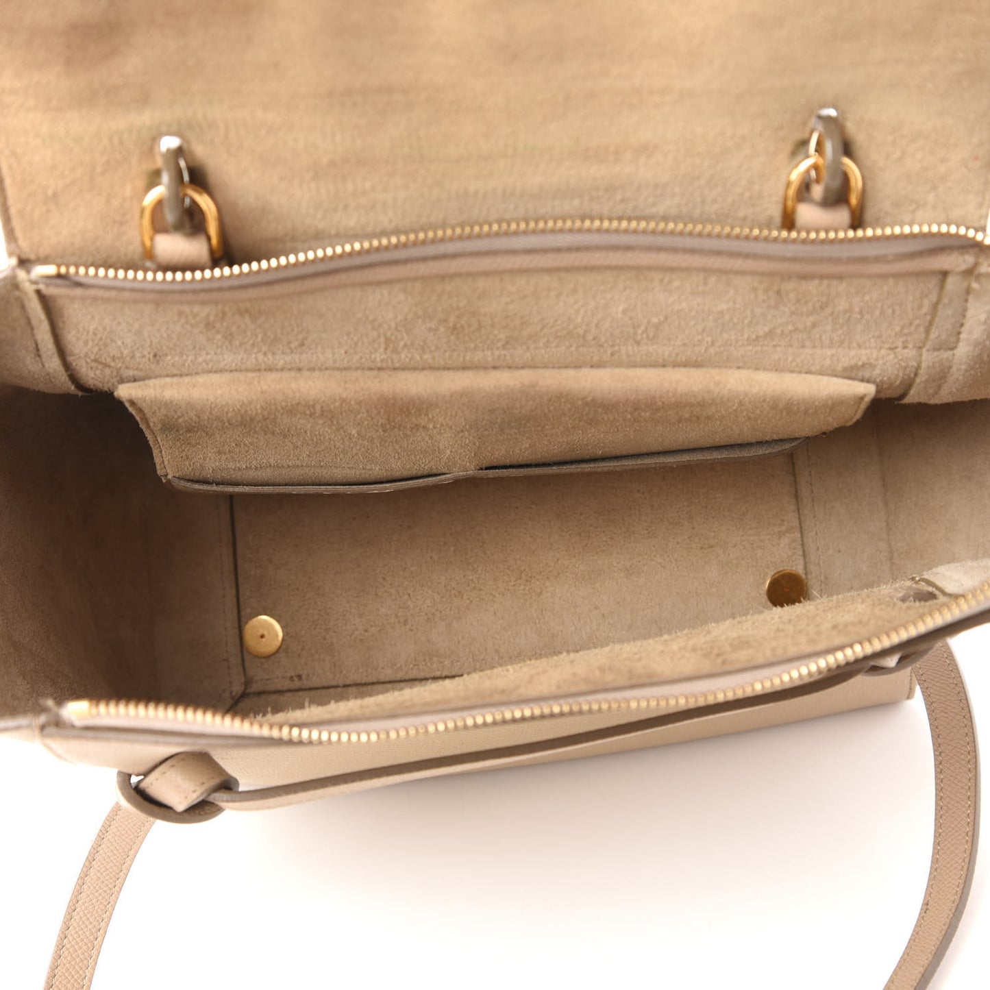 Grained Calfskin Mini Belt Bag Light Taupe