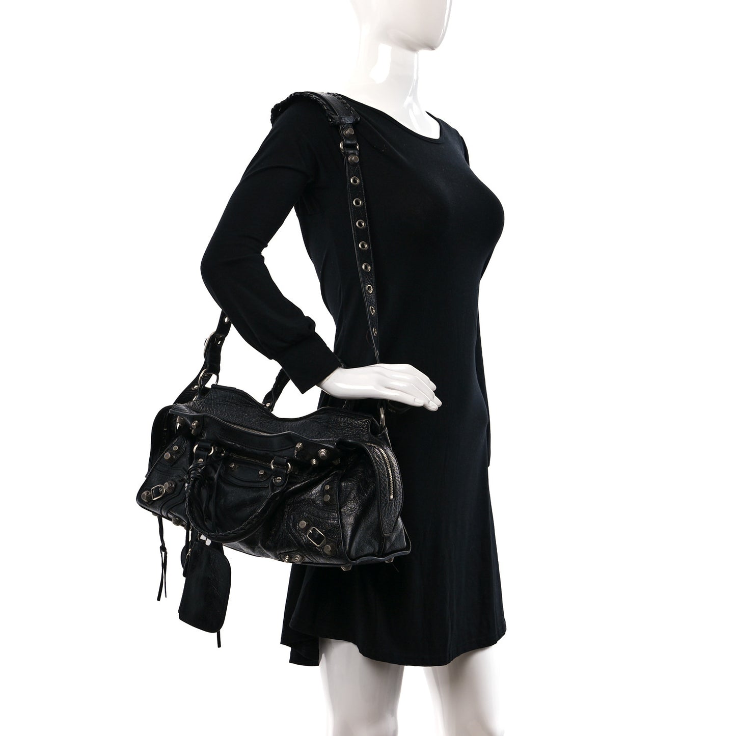 Agneau Arena Neo Cagole City Handbag Black