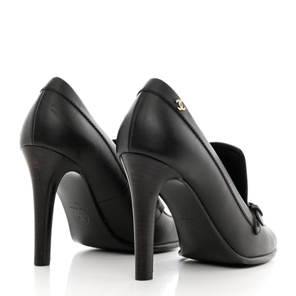 Chanel Calfskin Buckle Pumps 39.5 Brown 4 of 12