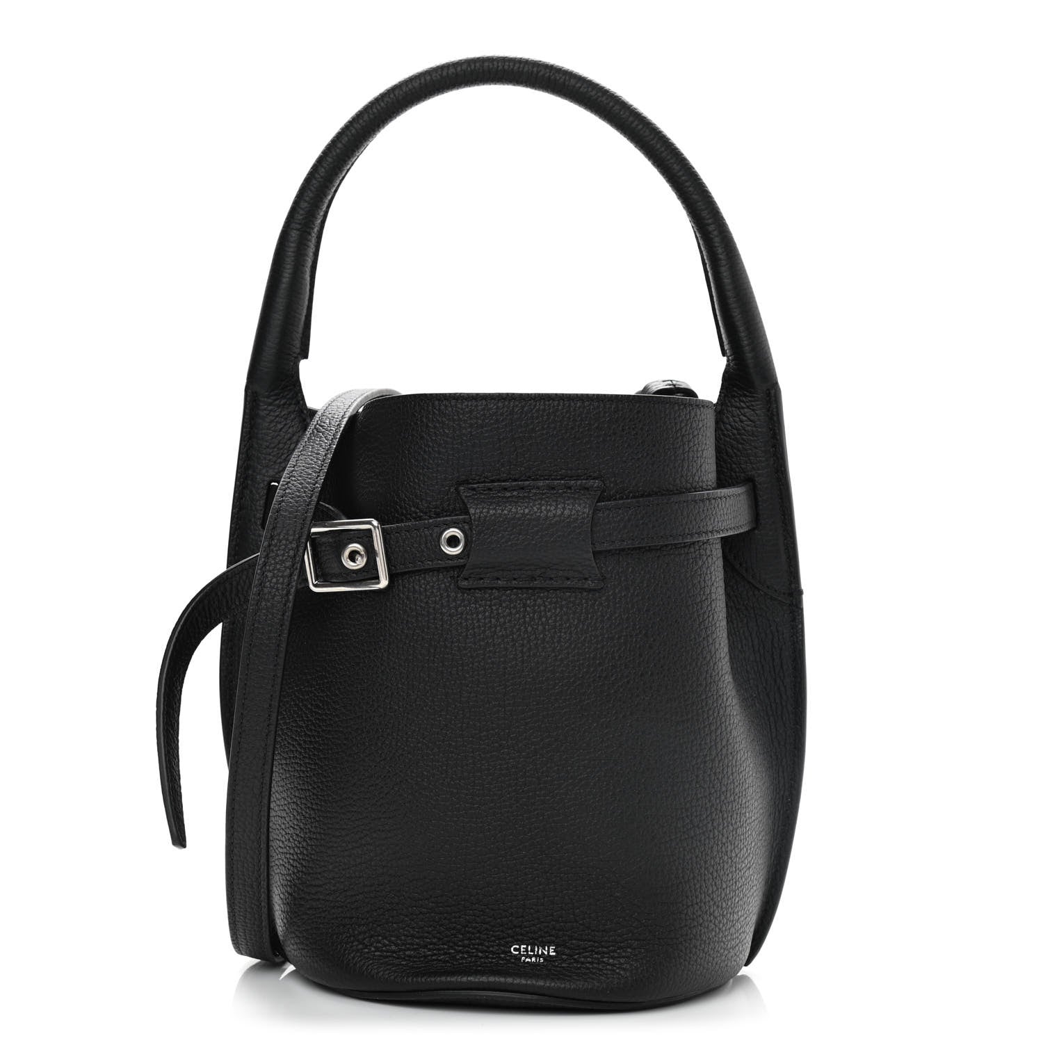 Celine Supple Grained Calfskin Nano Big Bag Bucket Black 1 of 9