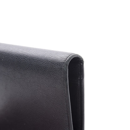 Chanel Caviar Sevruga Yen Wallet Black 11 of 12