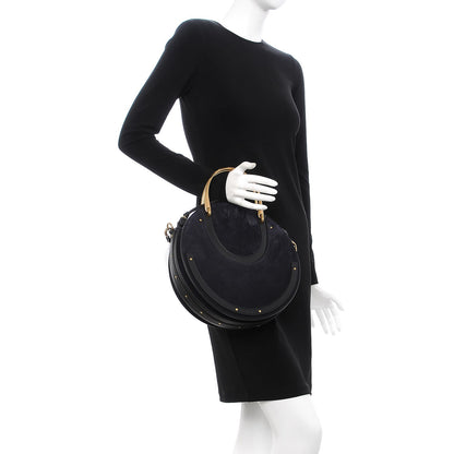 Chloe Calfskin Suede Medium Pixie Bag Full Blue 3 of 8