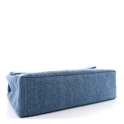 Chanel Denim Souplissimo Maxi Flap Blue 4 of 10