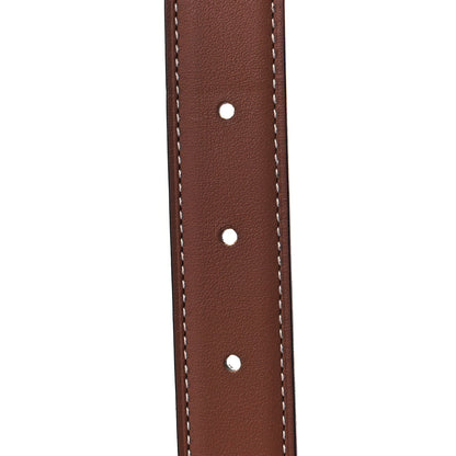 Hermes Swift Epsom 24mm Guilloche H Belt 80 Gold White 3 of 6