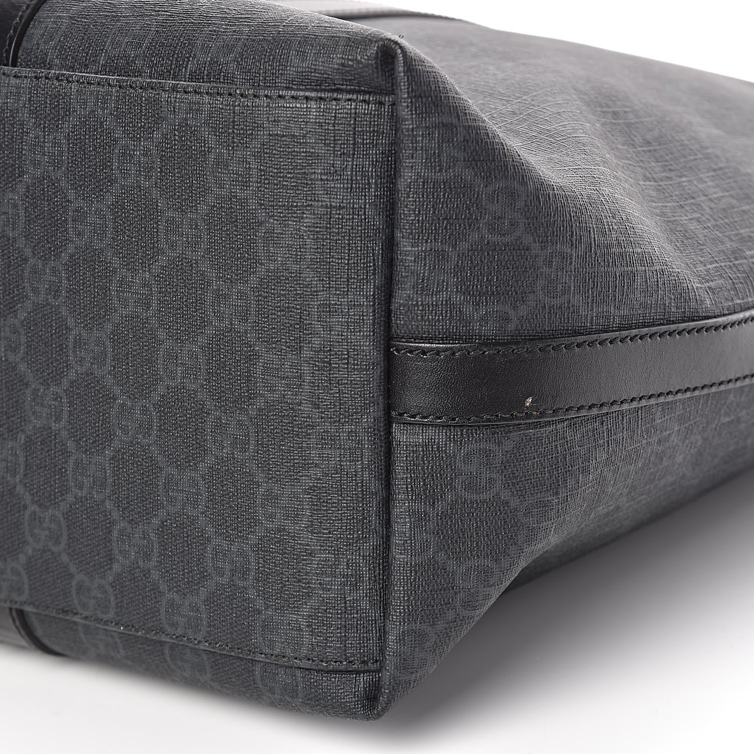 Gucci GG Supreme Monogram Tote Black Grey 10 of 11