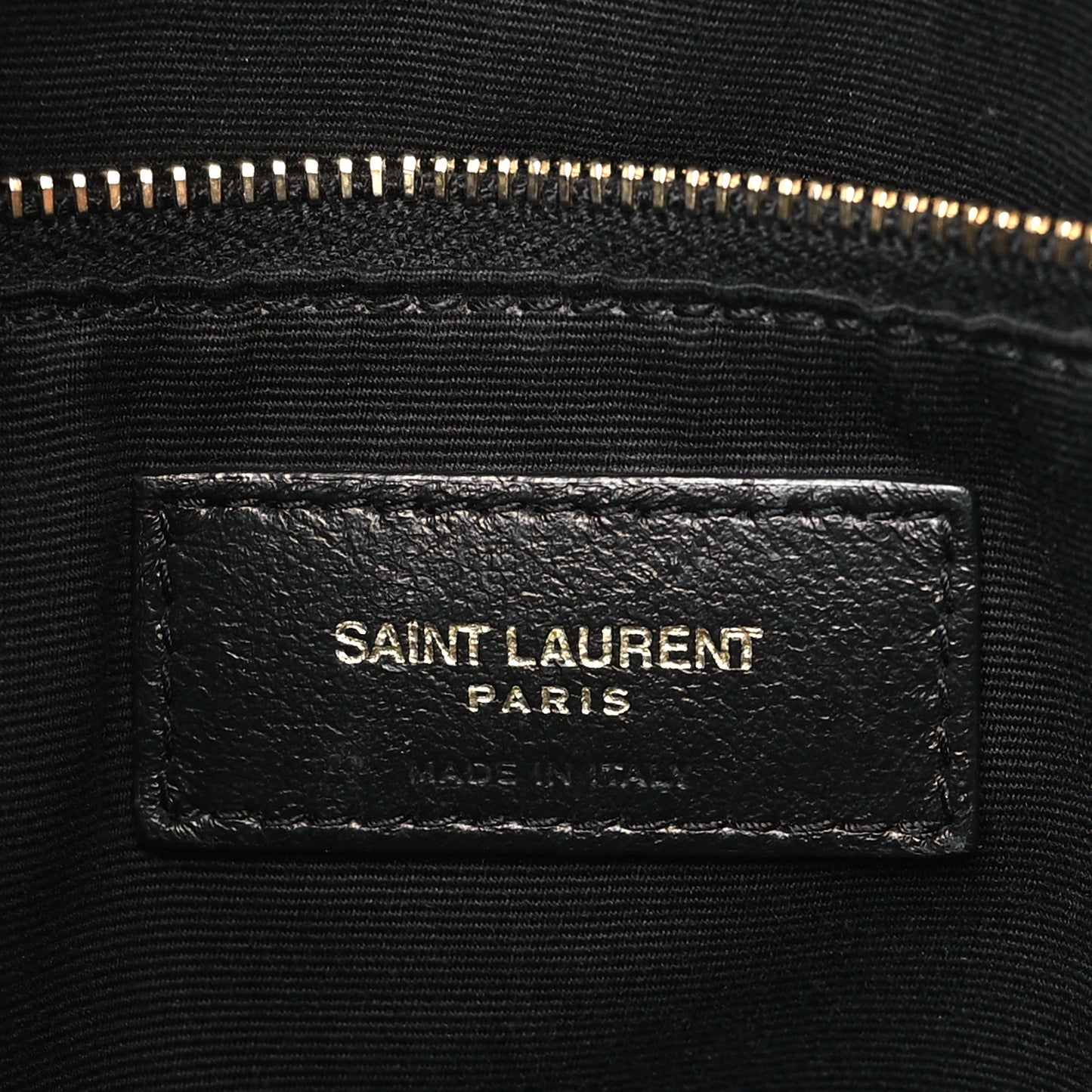 Calfskin Y Quilted Monogram Large Loulou Chain Satchel Black