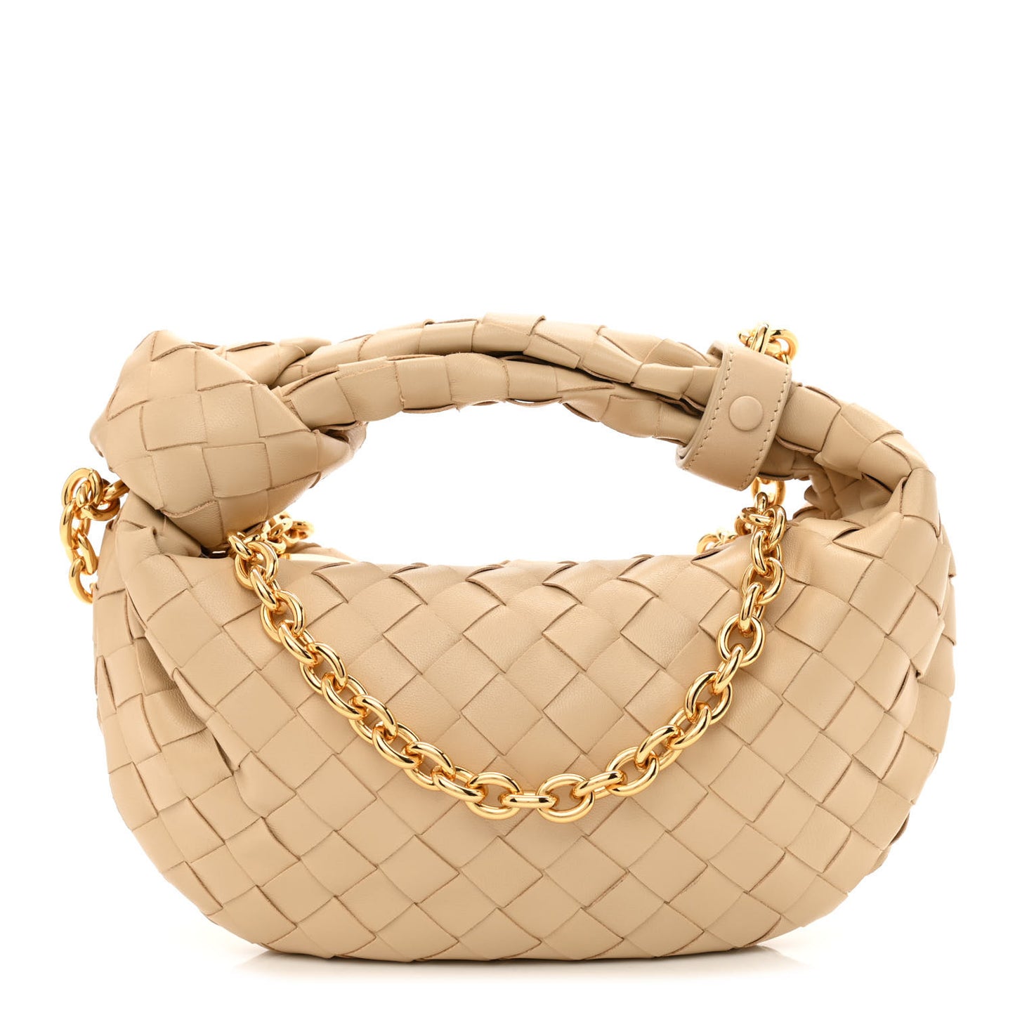 Nappa Intrecciato Mini Chain Jodie Porridge