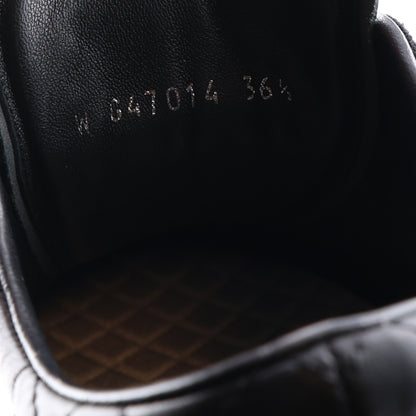 Chanel Suede Calfskin Quilted Sneakers 36.5 Black 2 of 12