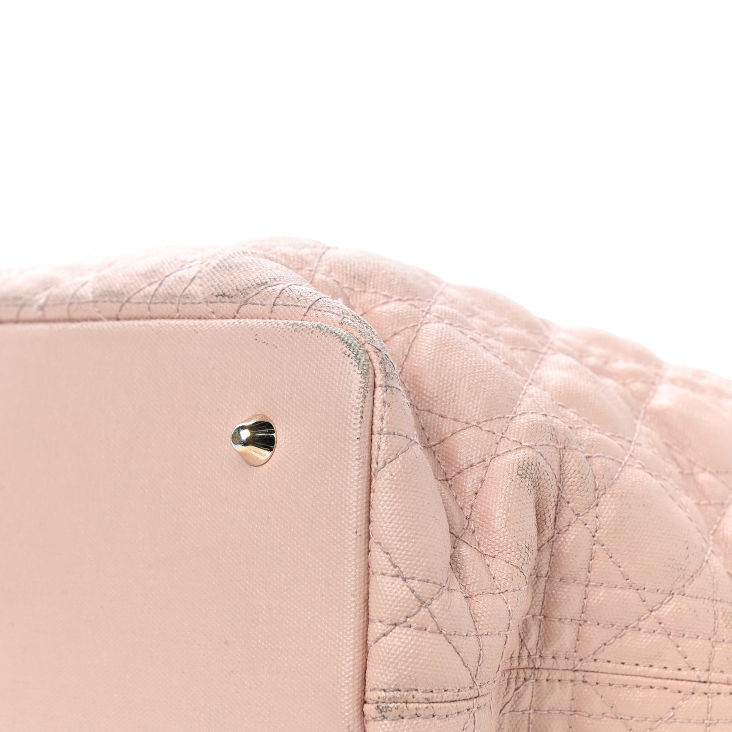 Coated Canvas Cannage Medium Panarea Tote Rosato